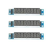 3Pcs MAX7219 8-Digit LED Display Module Serial Interface for Arduino