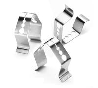 3PCS Meat Probe Clip Holders Stainless Steel for Weber BBQ Compatible with For Maverick, MeasuPro, For iGrill App to Food Temperature Stability