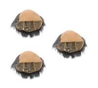 3pcs Men Bald Cap Halloween Costume Wig with Realistic Latex Finish