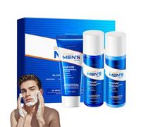 3pcs Mens Skincare Set - Mens Skin Care Sets & Kits - Men Gift Set with Facial Cleanser & Face Toner & Face Lotion - Gift for Men Energising Skincare Routine - Oil Controling & Mosituring