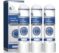 3PCS MenStick Nasal Inh/aler Stick,Prostate Wellness Nasal Stick,NAT/Ural Nose Inh/aler for Men,Professional Nasal Spray Inh/aler Stick,2ML Natu/RAL Str/ess Rel/ief Tools Set for Health