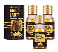 3PCS Mentherm Bee Venom Gynecomastia Heating Oil - Men Therm Bee Venom for Chest