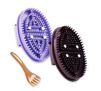 3Pcs Meridian Massage Brush, Massage Brush for Belly, Handheld Body Massager with Massages Comb Set Full Body Relaxation Comb Professional for Bodys Relaxation and Stress Relief