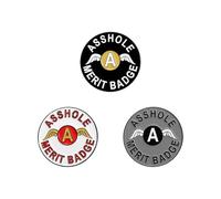 3Pcs Merit Badge Enamel Pins Set Round Badge Pins for Backpacks Creative Alloy Lapel Brooch for Jackets Hats Decoration