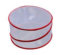 3pcs Mesh Food Covers, Foldable Polyester Fly Protectors | Breathable Design Packs Flat, Reduces Moisture Build-up, Suits Serving Dishes, Cheese Platters, Home Kitchens Random Color