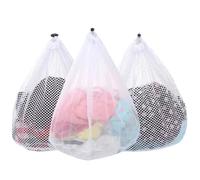 3Pcs Mesh Laundry Bags Washing Machine Mesh Wash Bags Jumbo for Delicates Clothes,Bed Linen,Toys with Drawstring Closure Sturdy(3 XXLarge 28 x 26 Inches)