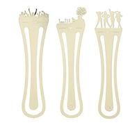 3Pcs Metal Bookmark Creative Gifts Portable Scene Series Page-Marker for Writers Readers Children