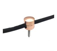 3Pcs Metal Cable Holders - Stylish Cord Organizers for Wires Management (rose gold（3PCS）)