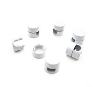 3Pcs Metal Cable Holders - Stylish Cord Organizers for Wires Management (White（3PCS）)