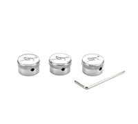 3Pcs Metal Dome Top Knob With Hole Electric Bass Guitar Volumes Tone Control Knob Potentiometer Knob Guitar Bass Part