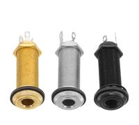 3pcs Metal Electric Guitar Jack Socket Replacement Connector