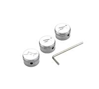 3Pcs Metal Guitar Tone Volumes Knob Replacement Potentiometer Control Knob Electric Guitar Bass Dome Knob With Hole
