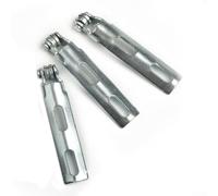 3pcs Metal Jig Saw Guide Wheel Set for 55 Reciprocating Rod, Durable Silver Replacement Accessories for Power Tools, Compatible with 55 Jig Saw Roller Assembly for Stable Cutting Performance