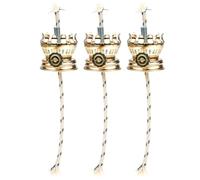 3Pcs Metal Kerosene Lamp Burner Wick Holder, Zinc Alloy Replacement