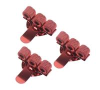 3Pcs Metal Pen Holder with Pocket Clip for Doctor Nurse Uniform Three Hole Pencil Holder with Adjustable Spring Rings Metal Pen Clip for Notebook
