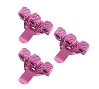 3Pcs Metal Pen Holder with Pocket Clip for Doctor Nurse Uniform Three Hole Pencil Holder with Adjustable Spring Rings Metal Pen Clip for Notebook