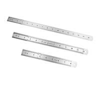 3pcs Metal Rulers Engineering 18 Inch Metal Ruler Stainless Steel Rulers Machinist Ruler Machinist Engineer Ruler Measuring Ruler Office Ruler 12 Inch Flexible Folding Ruler Child