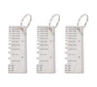 3Pcs Metal Sheet Thickness Stainless Steel Wire Welding Welding Measuring Inspection Tool for Welders Engineers Inspectors