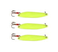 3PCS Metal Shining Spoon Baits Sequins Artificial Hard Bait Jigging Fish Temptation Sinking Metal Spoon Lure Trout Fish Ring Hook