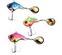 3Pcs Metal Spoon Fish Lures Fishing Spinner Baits Casting Spoons Sequins Fishing Lures Artificial Baits Set