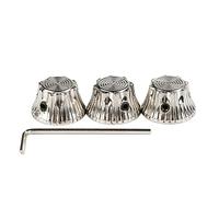 3Pcs Metal Volumes Tone Control Knobs Nonslip Guitar Potentiometer Control Knobs With Hole Electric Guitar Bass Knobs