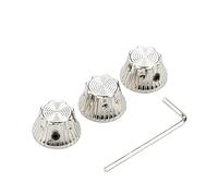3Pcs Metal Volumes Tone Control Knobs With Hole Electric Guitar Bass Knobs Potentiometer Knobs Instrument Accessorys