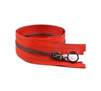 3pcs Metal Zipper Kit, Size 3# 15-70cm Close/Open End with Auto-Lock, for Bag and Coat Sewing,Redgunblack,Close-End-20cm