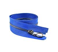 3pcs Metal Zipper Kit, Size 3# 15-70cm Close/Open End with Auto-Lock, for Bag and Coat Sewing,Royalbluegunblack,Close-End-20cm