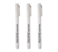 3Pcs Metallic Paint Pen Water Resistant, White