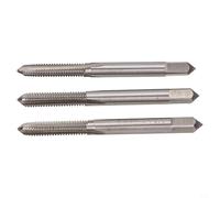 3pcs Metric Hand Tap Set M6 x 1, HSS Taper Bottom Thread Tapping Tool Kit for Steel Aluminum Brass Plastic, Manual Threading with Tap Wrench