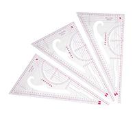 3PCS Metric Sewing Ruler Set, French Curve Pattern Ruler Plastic Sewing Tools Quilting and DIY Supplies for Beginners Tailors Designers