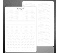 3PCS Microblading Practice Skin,Double-Sided Fake Skin for Eyebrow Practice, Silicone Permanent Makeup Training Pad for Outline and Shading Techniques (3PCS White Pad #3)