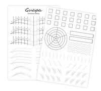 3PCS Microblading Practice Skin,Double-Sided Fake Skin for Eyebrow Practice, Silicone Permanent Makeup Training Pad for Outline and Shading Techniques (3PCS White Pad #1)