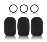 3PCS Microphone Cover for Bose 20 Aviation Headset, Replacement Mic Foam for Bose Aviation X A10 A20 A30 Headset, Mic Pop Filter Sponge Covers, Microphones Windscreen Accessories