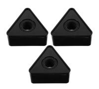 3pcs Microphone Logo Flag Station Plastic 39mm Hole Black | Easy Installation, Wide Compatibility, Multi Functional Design, Light Weight, Modern Professional Look