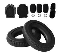 3pcs Microphone Windscreen Pop Filter Foam Covers Kit Headset Earpad Mic Refresh Accessories for Bose Aviation X A10 A20 Headphones, Replacement Earcups Ear Pads & Headband Cushion (Black)