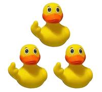 3pcs Middle Finger Rubber Duck, Funny Cute Small Rubber Ducks Toys Car Accessories for Bathroom Car Dashboard Decorations (Middle Finger Duck)