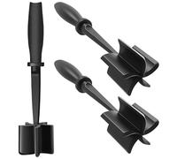 3Pcs Mince Masher, Ground Beef Meat Masher with 5-Blade Head, Non Stick Nylon Meat Chopper Versatile High-Temp Heat-Resistant Hamburger Mince Chopper Safe Kitchen Utensil