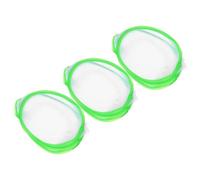 3pcs Mini Butterfly Rearing Cage Mesh Cloth Foldable Green with Handle
