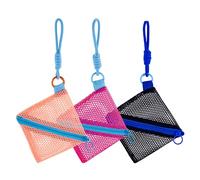 3pcs Mini Change Purse - 4.33inch Mini Zipper mesh Bags,Small Coin Purse,Portable Coin Purse with Zipper,Pouch for Pocket, Small Pouch for Women Credit Card Folded Bills ID Key Headset Lipstick