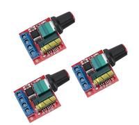 3pcs Mini DC Motor PWM Speed Controller, DC 5V-35V 5A Speed Adjustable Switch Module, 6V 12V 24V Variable Voltage Regulator Dimmer Governor Switching Build with LED Indicator
