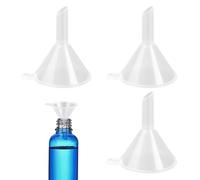 3PCS Mini Funnels for Filling Small Bottles Plastic Small Funnels for Filling Bottles Precision Filling Funnel for Atomizers Bottles Liquid Small Funnels for Filling Small Mini Bottles or Containers