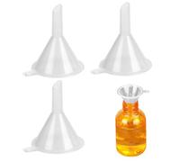 3pcs Mini Funnels For Small Bottles, Plastic Small Funnels for Filling Bottle Precision Fillings Funnel, Fillings Mini Bottle Or Containers, Lab Bottles, Science Laboratory Chemicals
