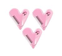 3Pcs Mini Hair Cutter Comb Pubic Hair Trimmer Cute Heart-Shaped Manual Hair Bangs Trimmer for Kids, Women, Girls Hair Cut Accessories