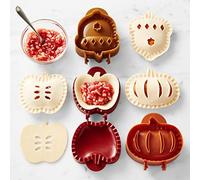 3Pcs Mini-Hand Pie Molds, Dough Presser Pocket Pie Molds, Apples-Pumpkins and Acorn-Shape Pocket Pies Mold, for Fall Thanksgiving Halloween Festivals Parties
