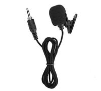 3PCS Mini Microphone Wired Lapel Mic High Sensitivity Clip-on for Teaching, Black, ABS