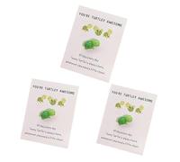 3Pcs Mini Pocket Hug Turtle, You're Turtley Awesome Inspirational Gift with Card, Thank You Note Cards Greeting Card Mini Sea Turtle Figure Pocket Hug Gift for Friends and Family,Cards and Card Stock