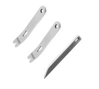 3pcs Mini Pocket Pry Bars, Multifunctional Crank Crowbar Tool, Mini Scraper Keychain EDC Tool Survival Opener for Outdoor Indoors