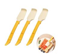3pcs Mini Spatula,2 in 1 Silicone Spatulas for Cooking,Small Cake Scraper Set,Kitchen Spatulas for Baking,Can Opener for Cat,Dog,Pet,Jar Spatula Gift for Cook,Dessert Chef