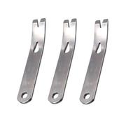 3Pcs Mini Stainless Steel Pocket Pry Bar Crowbar Multifunction EDC Tool for Bushcraft and Survival